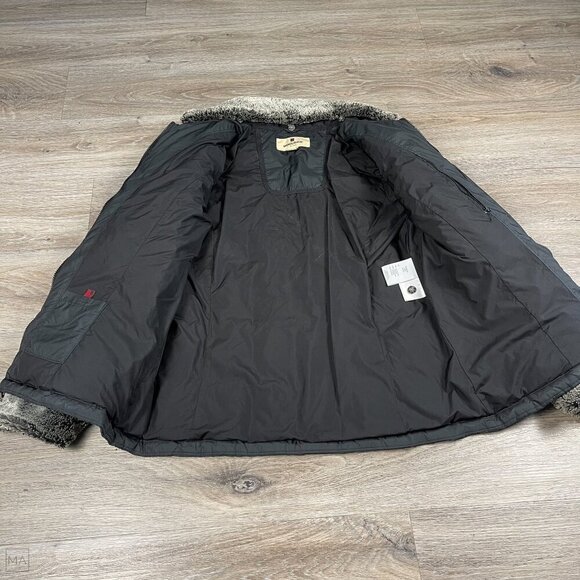 Woolrich Women's Duck Down Jacket/Coat Quilted Winter Size L Black - Picture 4 of 13